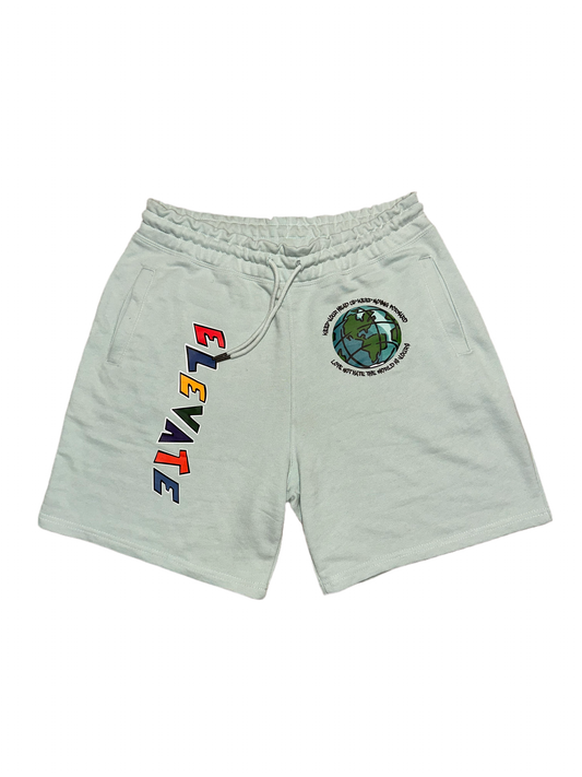 "ELEVATE" Green Shorts