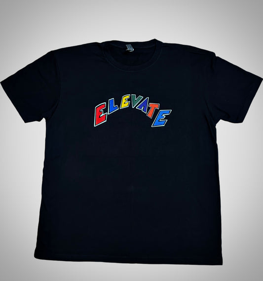 "ELEVATE" Black T Shirt